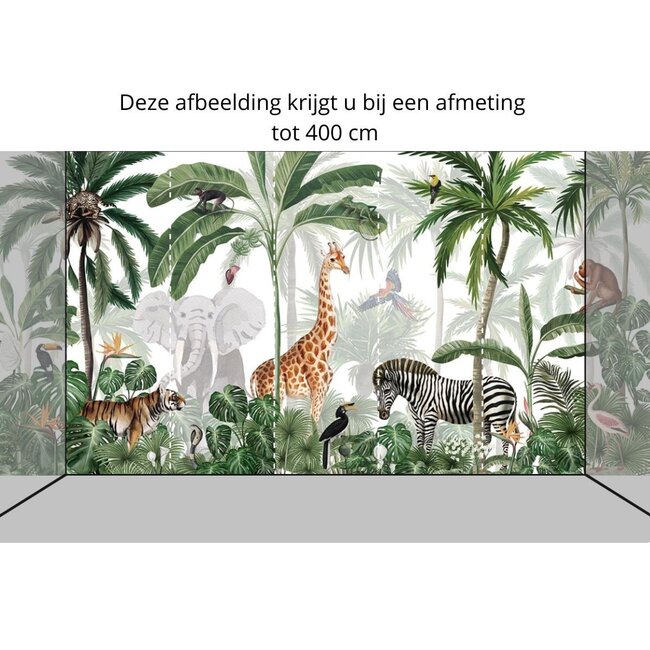 Jungle Jive non-woven wallpaper – colorful jungle with animals and plants