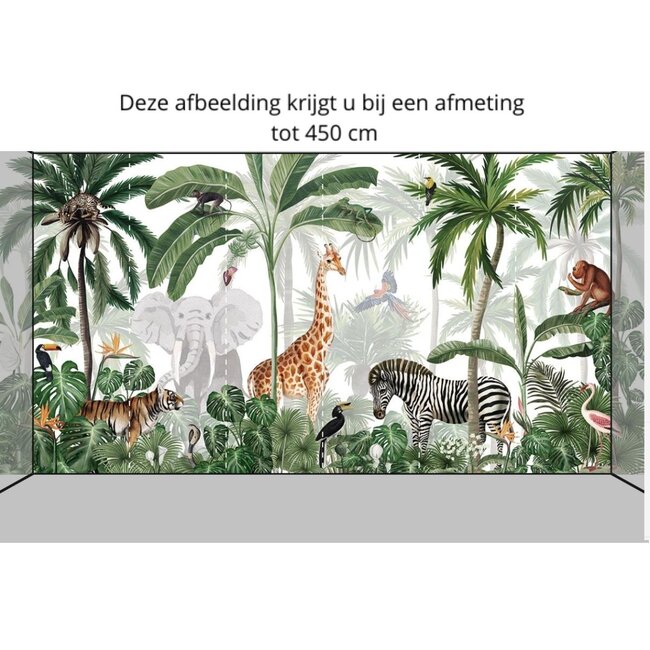 Jungle Jive non-woven wallpaper – colorful jungle with animals and plants