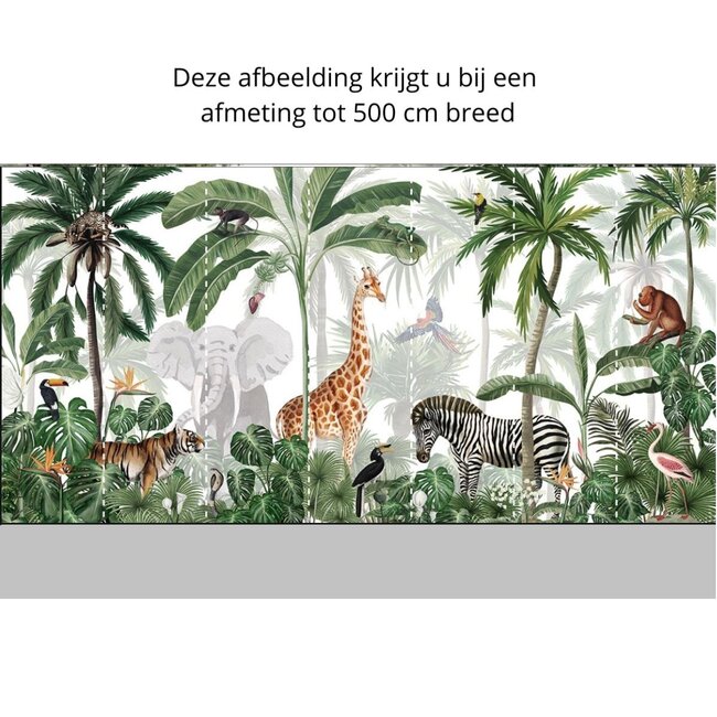 Jungle Jive papier intissé – jungle colorée avec animaux et plantes