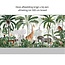 Jungle Jive papier intissé – jungle colorée avec animaux et plantes