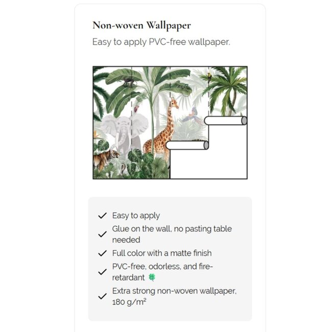 Jungle Jive vliesbehang – kleurrijke jungle met dieren en planten