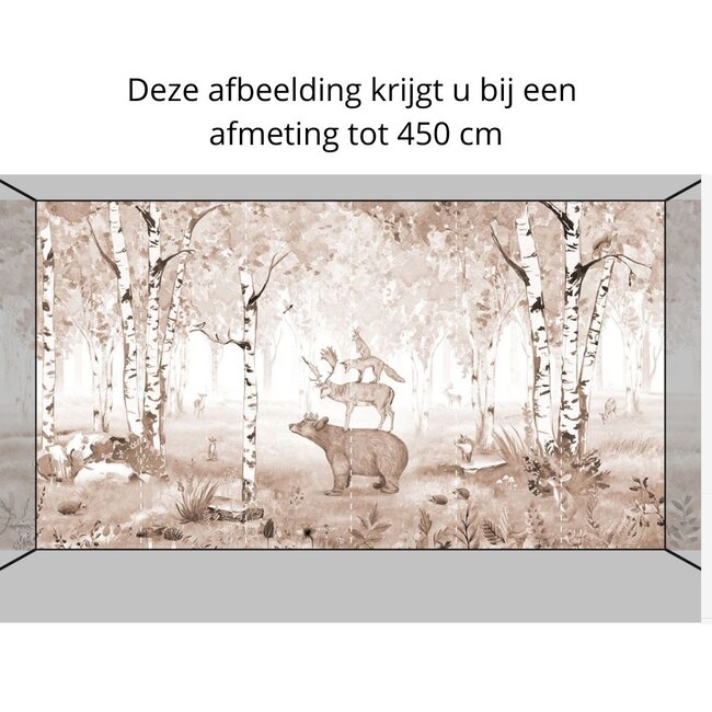Papier peint photo Bear King – motif forêt apaisant pour chambre bébé et enfant