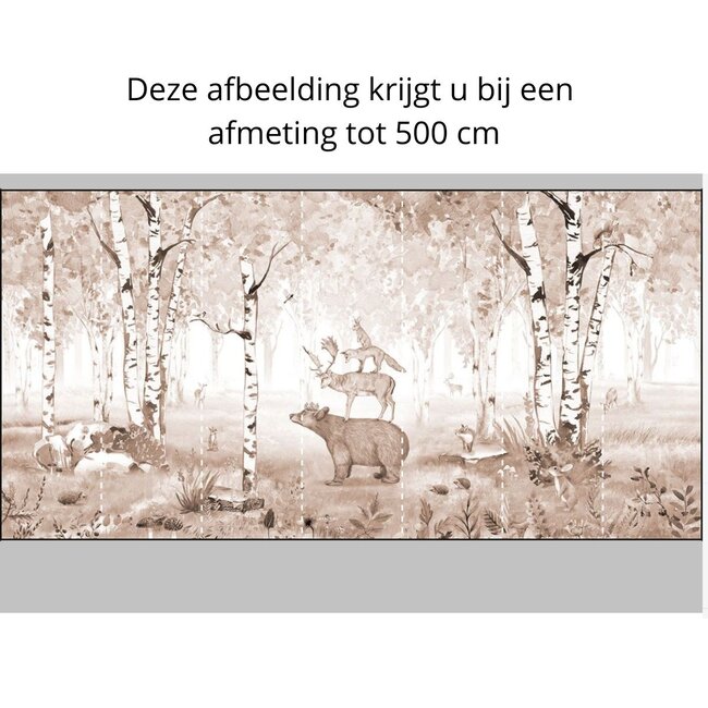 Papier peint photo Bear King – motif forêt apaisant pour chambre bébé et enfant