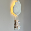 Lampe Nuage Handmade avec Ourson sur Balançoire et Lumière LED Douce