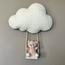 Handmade Cloud Lamp with Swinging Bear and Soft LED Light