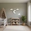Muurdecoratie kinderkamer wolkenset met maan & wolkjes | 4-delig