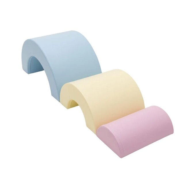 Set de blocs en mousse Rainbow aux couleurs pastel – sûr et stimulant la motricité