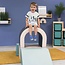 Foam blocks tunnel set in soft pastel colors for crawling, climbing & play