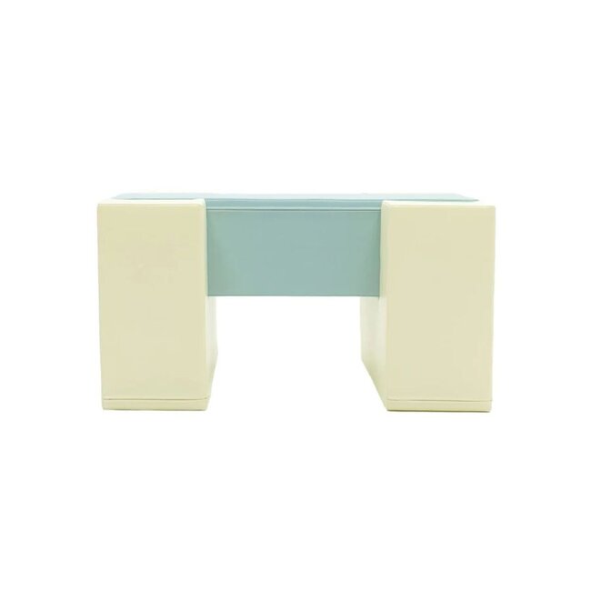 Foam blocks balance bridge in soft pastel colors for climbing & balancing