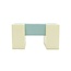 Foam blocks balance bridge in soft pastel colors for climbing & balancing