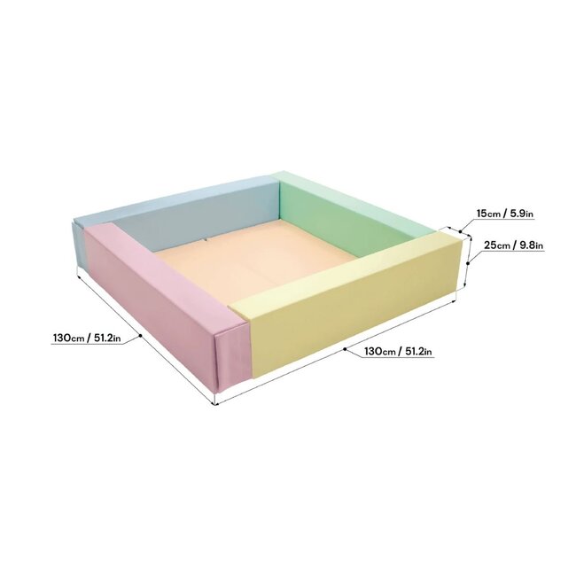 Piscine à Balles en Mousse Pastel – Jeu Sûr et Créatif pour Bébé et Tout-Petit