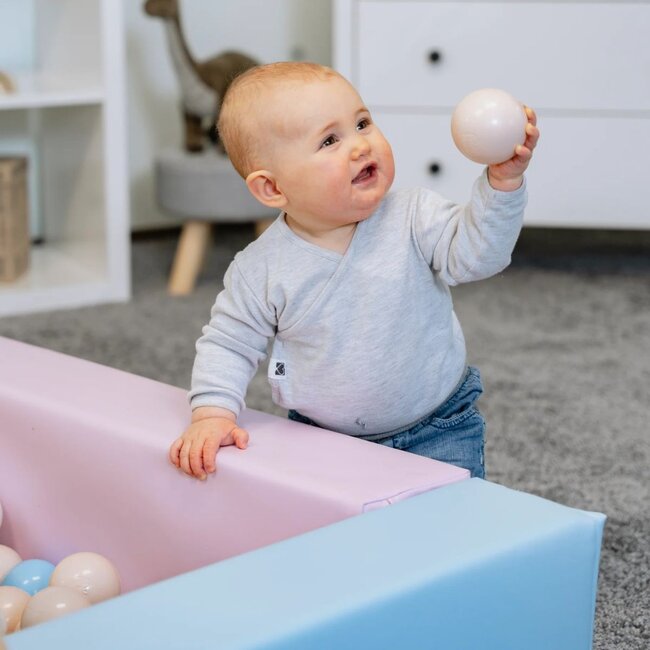 Zachte Pastel Foamblokken Ballenbak – Veilig en Creatief Speelplezier voor Baby’s en Peuters