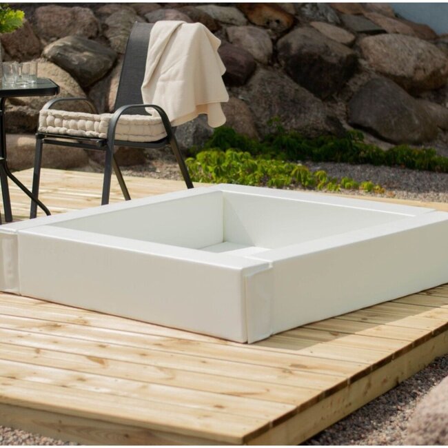 Piscine à balles en mousse blanche – Jeu sûr et amusant pour bébé et tout-petit