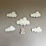 Marjems White cloud set with bear on swing | 5-piece