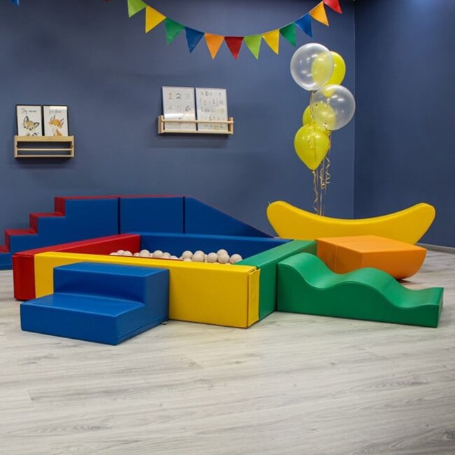Set XXL de Blocs en Mousse Party aux Couleurs Primaires – Jeu sûr et créatif pour les enfants