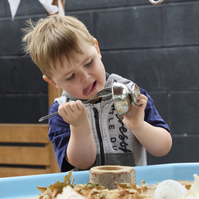 Houten speelstandaard met overkapping voor kinderen vanaf 3 jaar, stevig en veilig