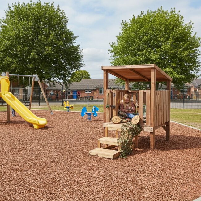 Loft Den Outdoor-Spielhaus – interaktives Spielhaus für Kinder ab 3 Jahren