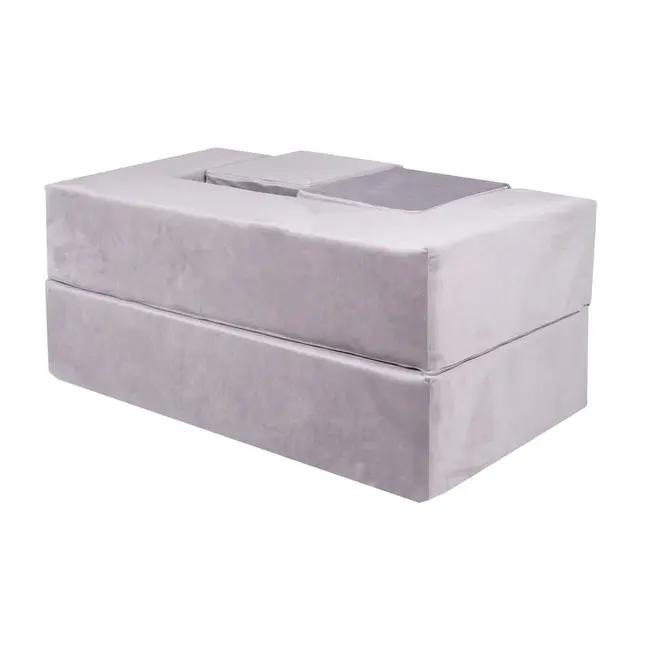 Foam Blocks Kids Bench Made of Soft Foam | Grey