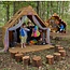 Outdoor Play & Learning House Forest Fern in pine wood – Spacious and durable house for schools, after-school programs, and home