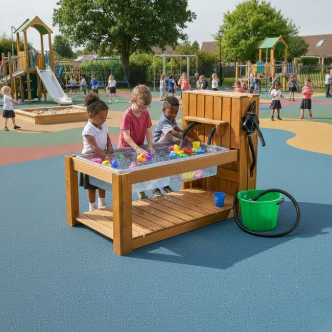 Pump In Pump Out – Double Water Pump Station for Sensory and Creative Outdoor Play