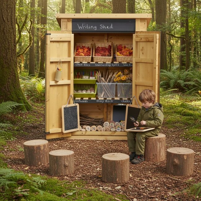 Blackboard Writing House – Organise materials and encourage creativity and outdoor learning