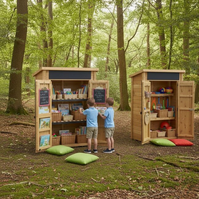 Leesschuur – Creëer een inspirerende buitenomgeving voor lezen, verhalen en ontdekking