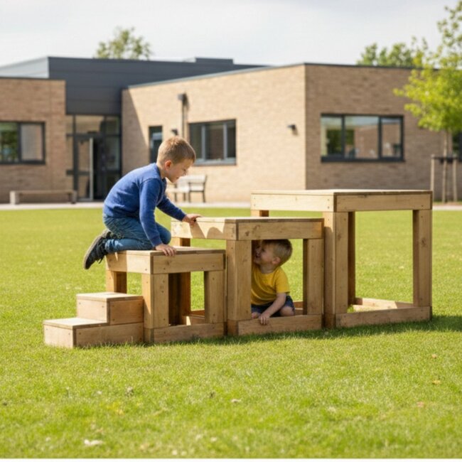 Grote Klim Blokken Set voor kinderen – Klimmen, bouwen en creatief buitenspelen