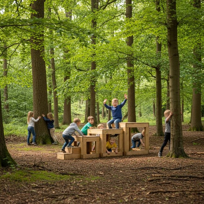 Grote Klim Blokken Set voor kinderen – Klimmen, bouwen en creatief buitenspelen