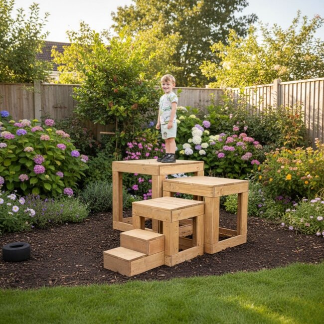 Grand Set de Blocs d’Escalade pour enfants – Grimper, construire et jouer dehors