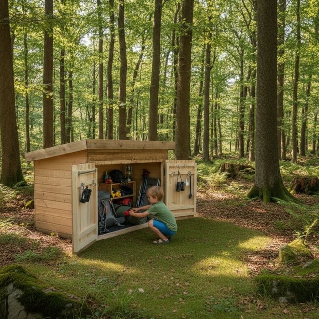 Holz-Fahrrad- und Dreiradschuppen – Robust und sicher für draußen