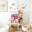 Adorable 5-piece wall decoration for the nursery – cloud set with cute bear on a swing
