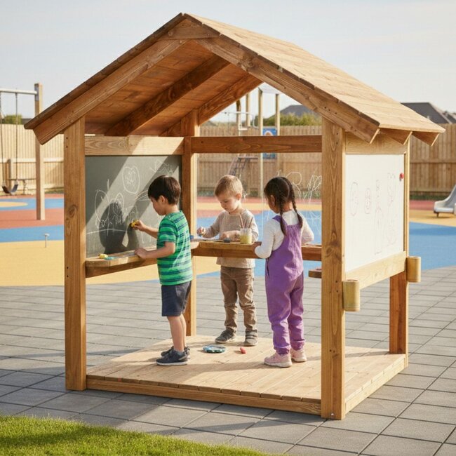 Outdoor Studio Mark Making | Creative Space for Children