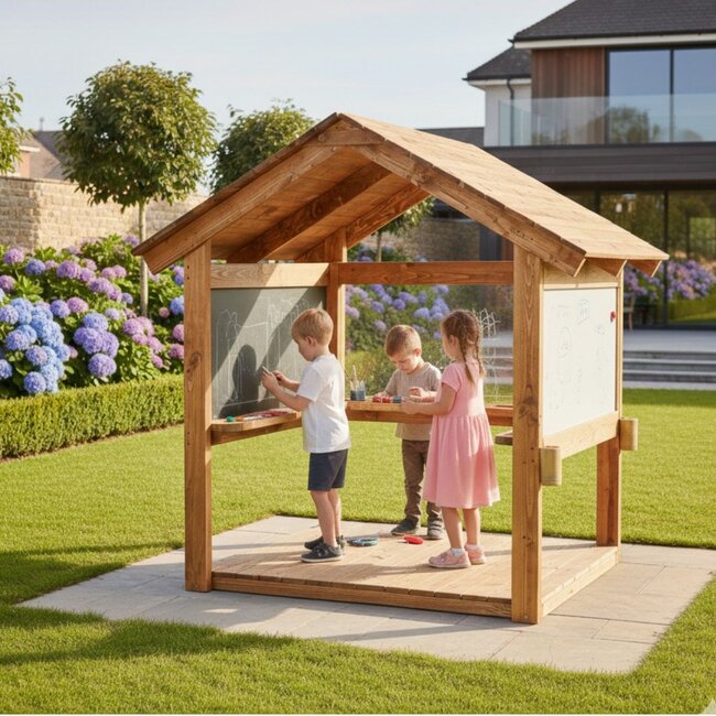 Outdoor Atelier Mark Making | Kreativer Raum für Kinder