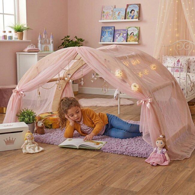 Mini Rafiki Maison Arche Intérieure | Maison de Jeu Douillette pour Jouer, Rêver & Lire