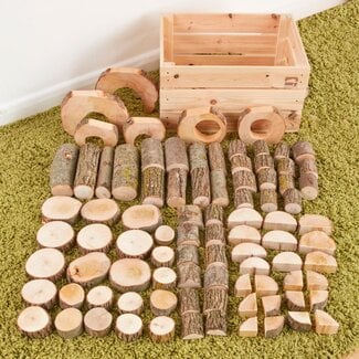 Cosy Natürliche Holzbau-Set für Kinder
