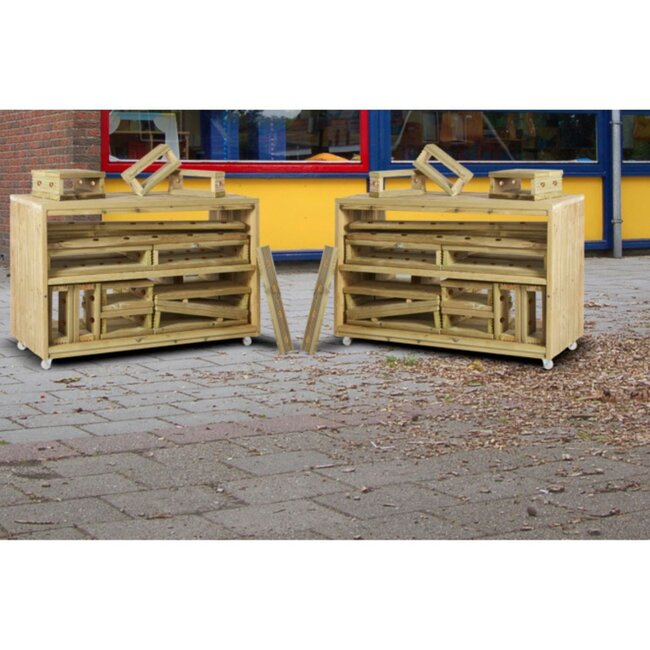 Imagineering & Deckciting Blokkentrolleys 50-delige Set voor Creatief en Open Einde Spel