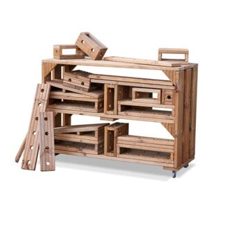 Cosy Chariots et Blocs de Construction 25 pièces