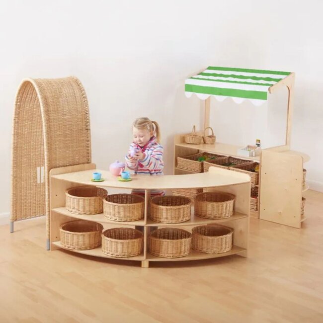 Open Role Play Corner - Rookie | 5-Piece Wooden Set for Creative Role Play and Teamwork