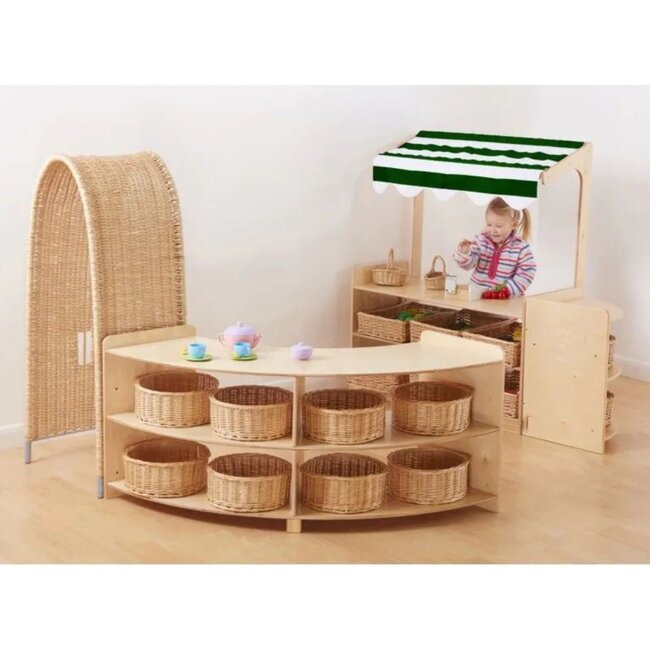 Open Role Play Corner - Rookie | 5-Piece Wooden Set for Creative Role Play and Teamwork