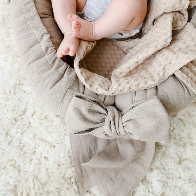 Luxe Linnen Babynestje Beige – Comfortabel & Veilig Slapen
