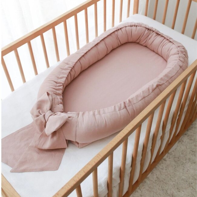 Luxe Linnen Babynestje Roze – Comfortabel & Veilig Slapen