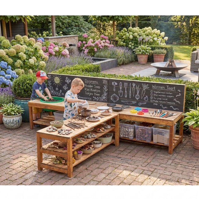 Wooden T-work Table for Early Years – Modular & 48cm Height