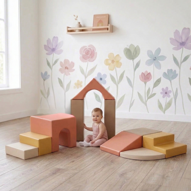 Foam Building Blocks for Crawling and Stacking – 10 Pieces