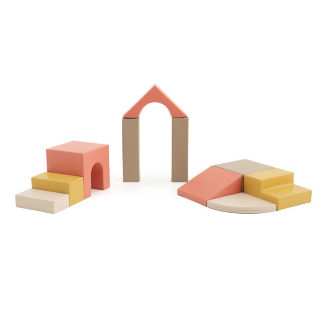 Foam Building Blocks for Crawling and Stacking – 10 Pieces