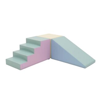 IGLU Softplay Toboggan en mousse XXL & Bloc | Pastel