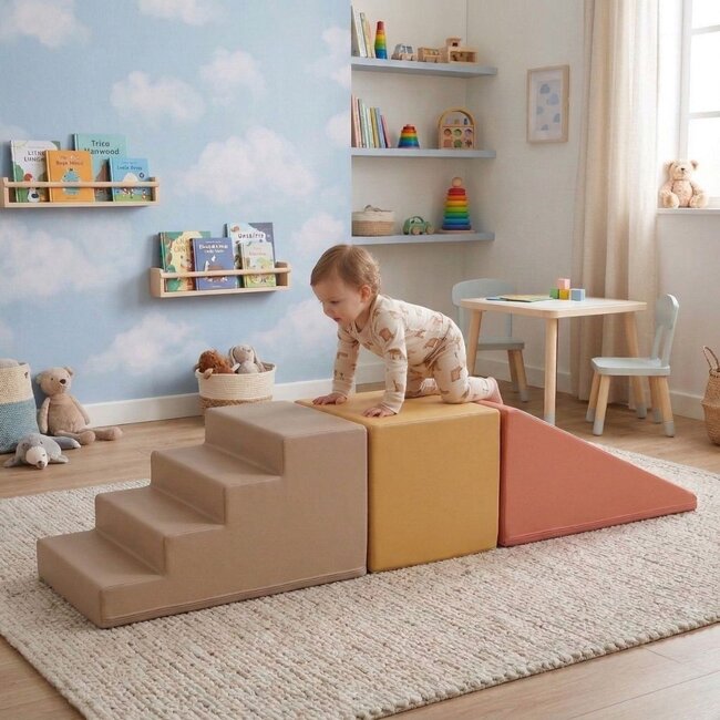 Modulaire Foam Blokken Glijbaan XXL met Extra Tussenblok