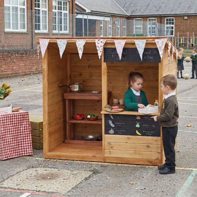 Shop Shelter Outdoor Play House with Chalkboards