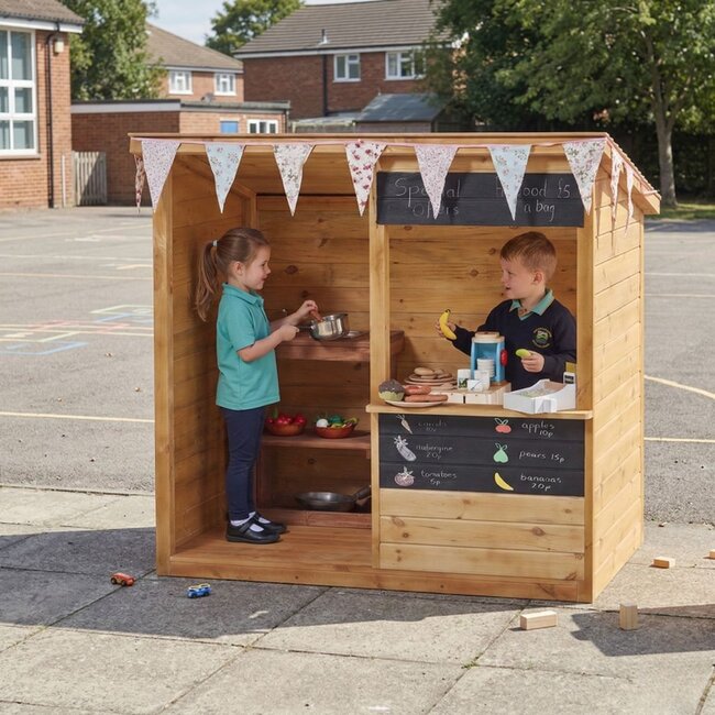 Shop Shelter Outdoor Play House with Chalkboards