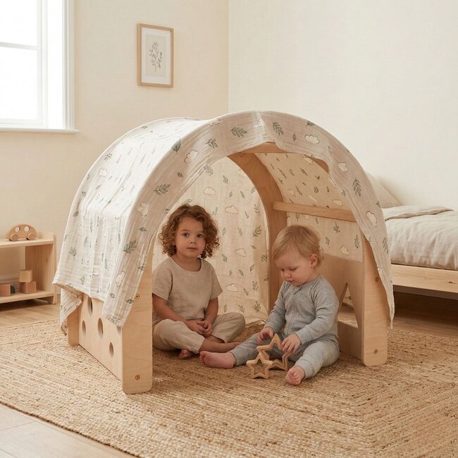 Mini Rafiki Binnenboog Speelhuisje voor Sensory Play en Leeshoekjes