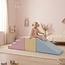 Softplay XL Klimset Pastel met Glijbaan, Trap en Tussenblokken